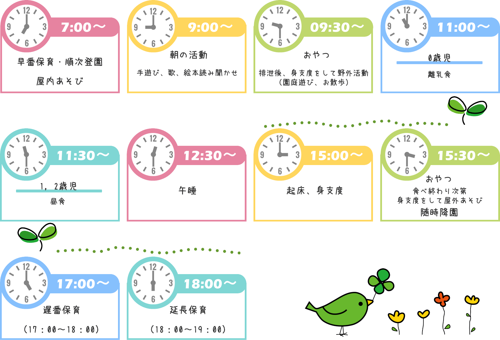 園での一日