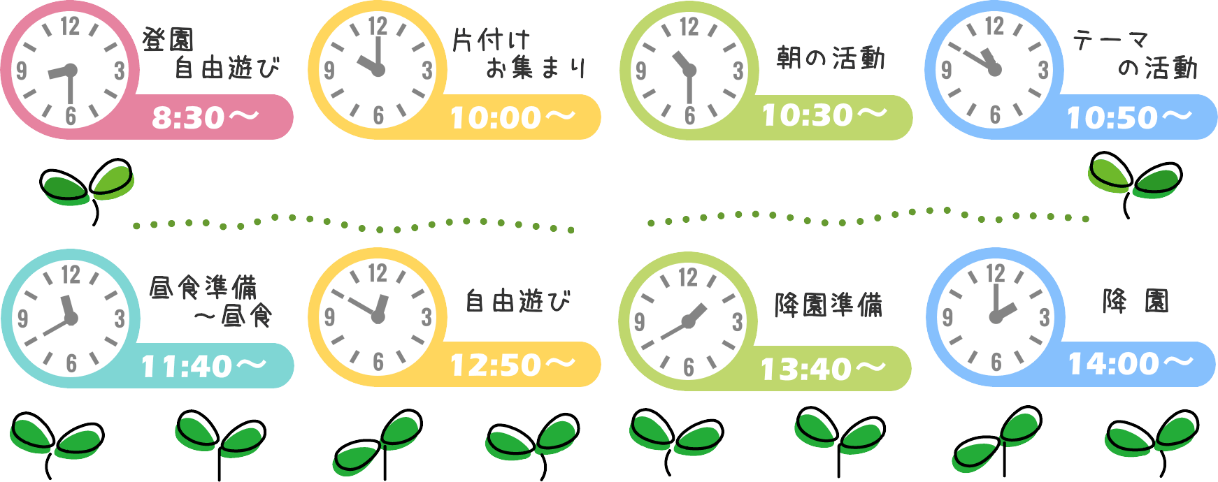 園での一日